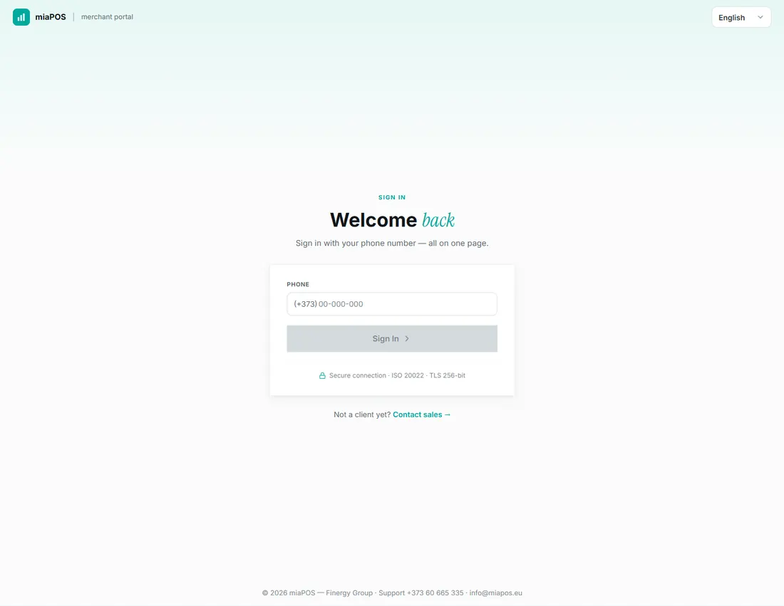 the full sign-in screen, empty phone field, inactive (grey) “Sign In” button.